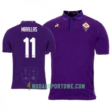Koszulka ACF Fiorentina Kevin Mirallas 11 Domowe Stroje Piłkarskie 2018-2019 Krótki Rękaw